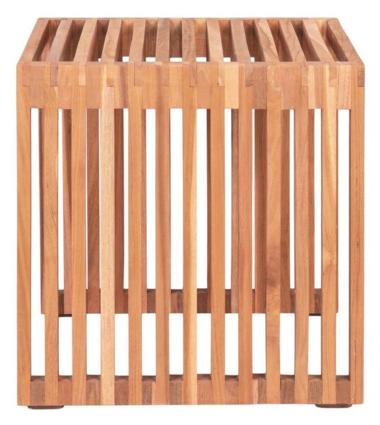 Stolik z litego drewna tekowego 40x40 cm Pego – House Nordic