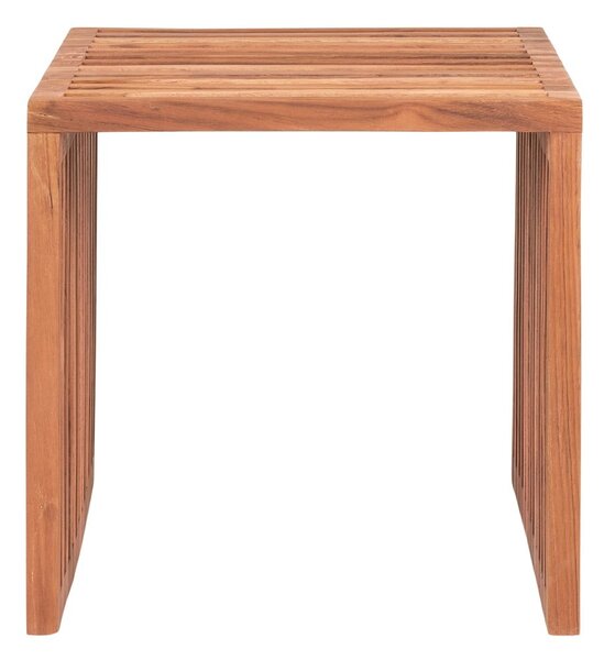 Stolik z litego drewna tekowego 40x40 cm Pego – House Nordic