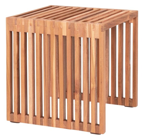 Stolik z litego drewna tekowego 40x40 cm Pego – House Nordic