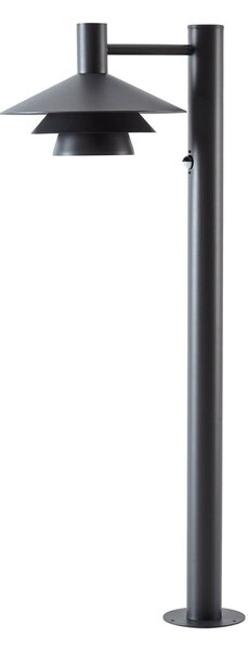 Zewnętrzna Lampa Lucande, Montaro, czarny, aluminium, nowoczesny