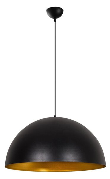 Czarna lampa wisząca z metalowym kloszem ø 60 cm Coppa – Opviq lights