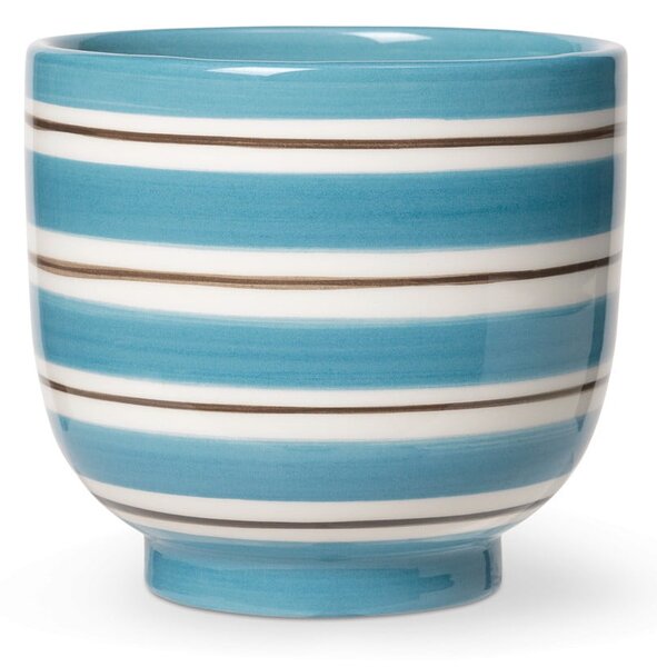 Biało-niebieska ceramiczna doniczka Kähler Design, ø 12 cm