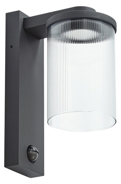 Zewnętrzna Lampa Lucande, Beelia, czarny, taras, aluminium, nowoczesny