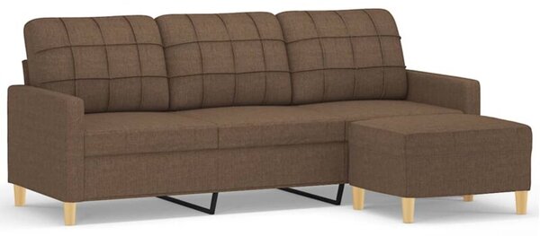 Sofa 3-osobowa z podnÃ³Å¼kiem, brÄ zowy, 180 cm, tkaninÄ