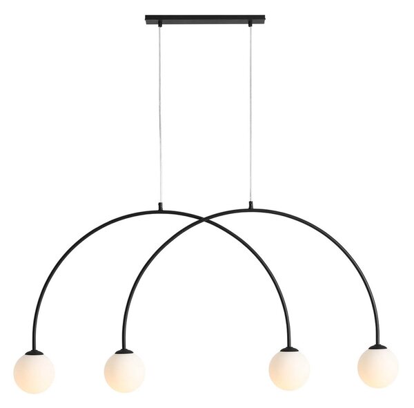 Lampa Wisząca ALDEX, Alison, ściemnialny, czarny, salon, metal, nowoczesny