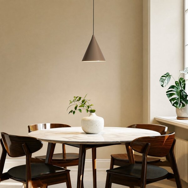 Lampa Wisząca ALDEX, Form, ściemnialny, beżowy, jadalnia, metal
