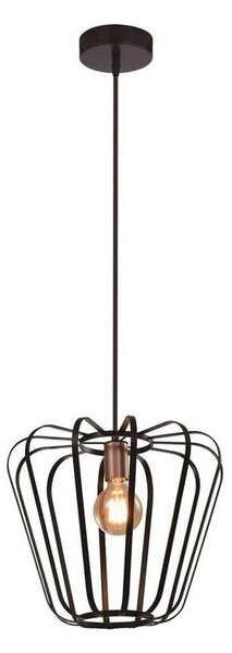 Czarna metalowa lampa wisząca ø 35 cm Jonas – Candellux Lighting