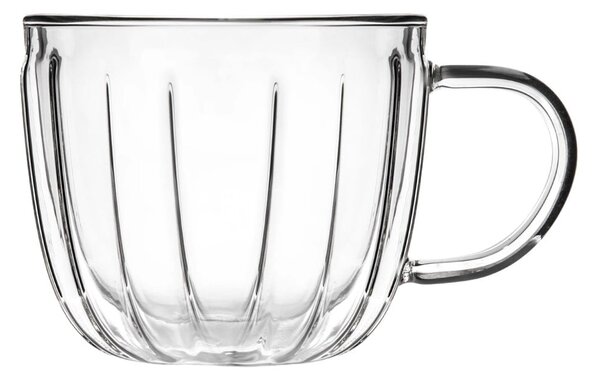 Szklane filiżanki zestaw 2 szt. do cappuccino 350 ml Tulip – Vialli Design