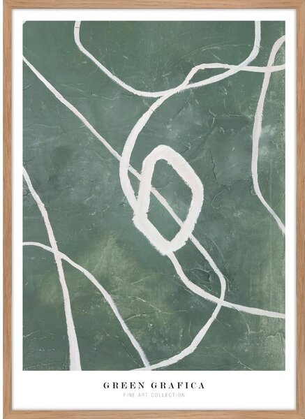 Obraz 52x72 cm Green Grafica – Malerifabrikken