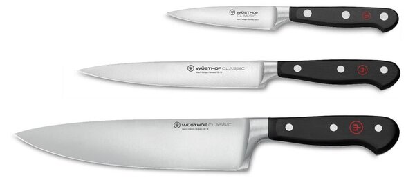 Wüsthof Wüsthof - Zestaw noży kuchennych CLASSIC 3 szt. czarny GG300
