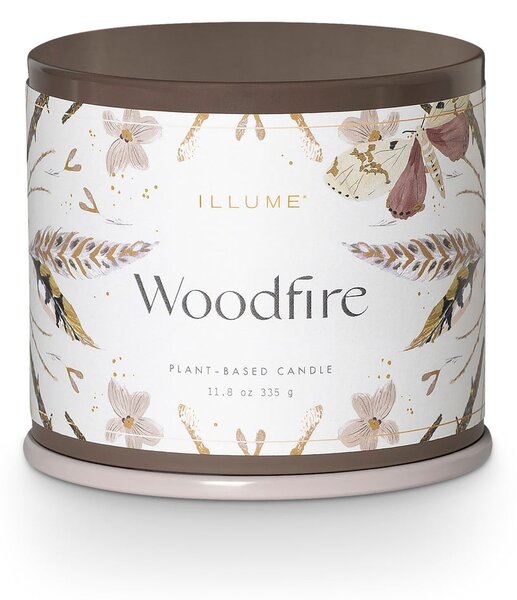 Zapachowa sojowa świeca czas palenia 50 h Woodfire – ILLUME x Bloomingville