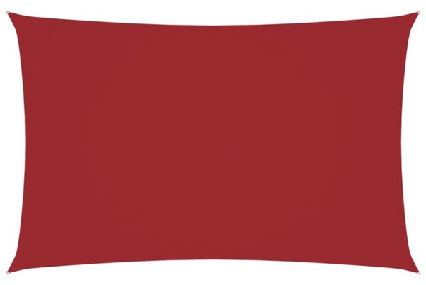 Prostokątny żagiel ogrodowy, tkanina oxford, 5x8 m, czerwony
