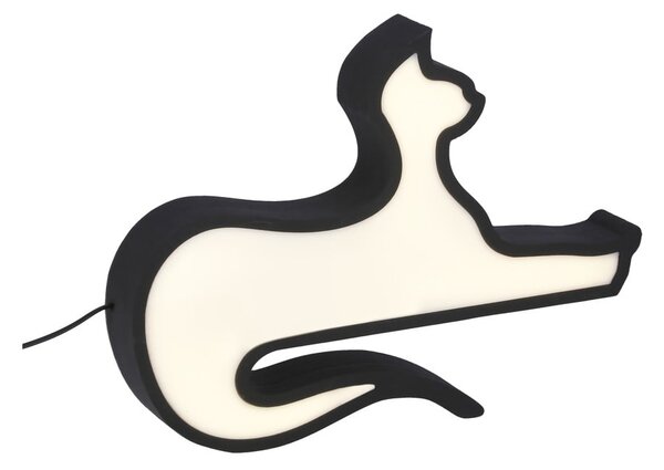 Czarna lampka dziecięca Cat – Candellux Lighting