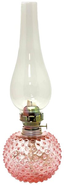 Floriánova huť Lampa naftowa EMA 38 cm różowa FL0040