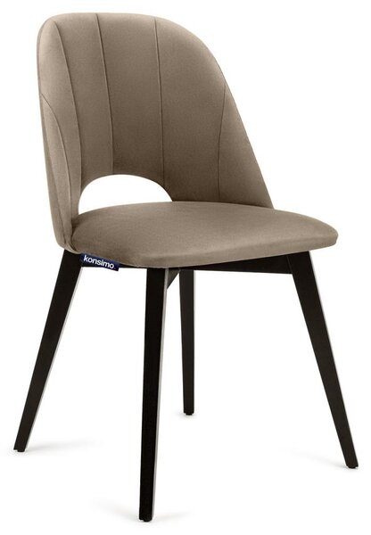 Konsimo Sp. z o.o. Sp. k. Krzesło do jadalni BOVIO 86x48 cm beżowe/buk KO0079