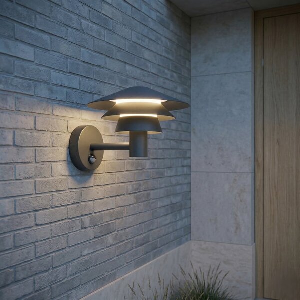 Zewnętrzna Lampa Lucande, Montaro, czarny, aluminium, nowoczesny