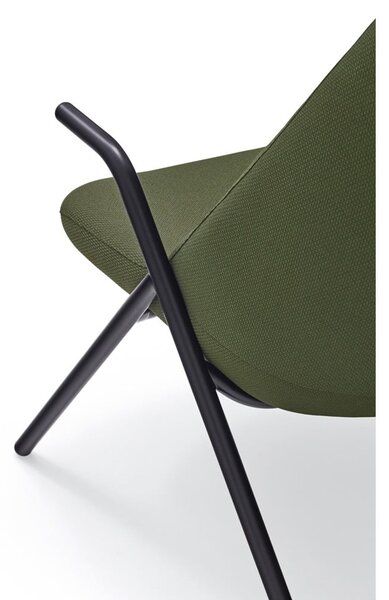 Zielony fotel Teulat Dins, wys. 90 cm