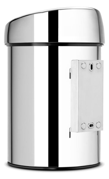 Stalowy kosz na śmieci w kolorze srebra z połyskiem otwierany na dotyk 3 l Touch Bin – Brabantia
