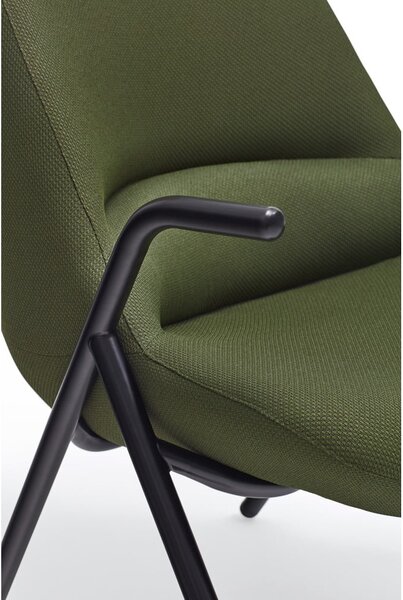 Zielony fotel Teulat Dins, wys. 90 cm