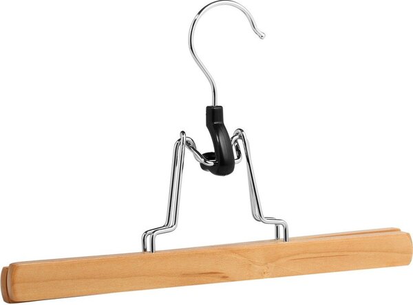 Komplet 3 drewnianych wieszaków na spodnie Wenko Clamping Hanger