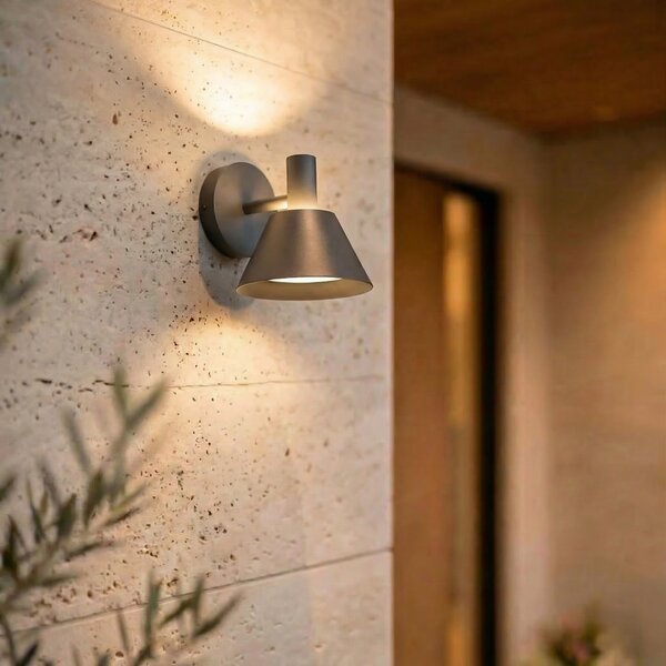 Zewnętrzna Lampa Lucande, Tabena, czarny, aluminium, nowoczesny