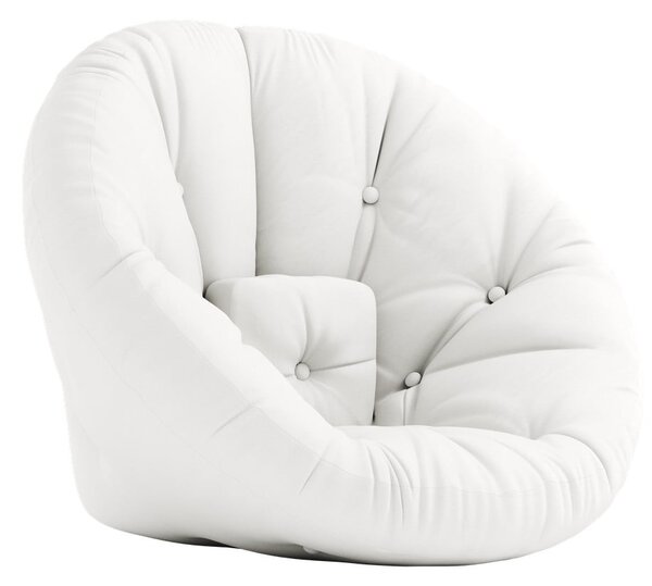 Biały fotel rozkładany odpowiedni na zewnątrz Karup Design OUT™ Nido White