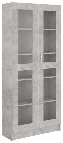 Witryna, szarość betonu, 82,5x30,5x185,5 cm