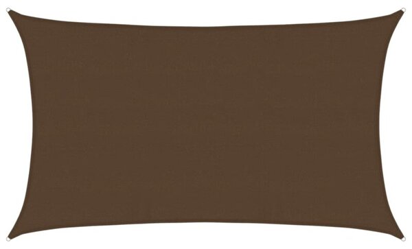 Żagiel przeciwsłoneczny, 160 g/m², brązowy, 5x8 m, hdpe