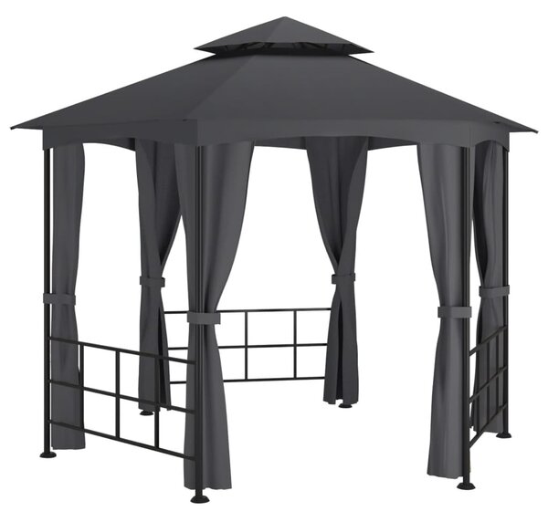 Altana ze ściankami, 3,1 x 2,7 m, antracytowa