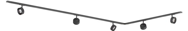 Lampa Sufitowa Lindby, Linaro, czarny, gabinet | pracownia, metal, nowoczesny