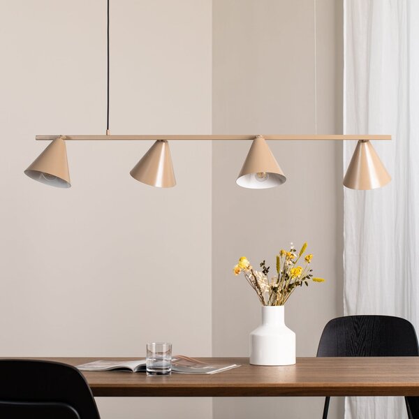 Lampa Wisząca ALDEX, Hängeleuchte Form 4, ściemnialny, beżowy, jadalnia, metal, nowoczesny