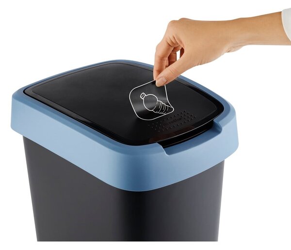 Kosz na śmieci z tworzywa sztucznego z recyklingu 25 L Twist − Rotho