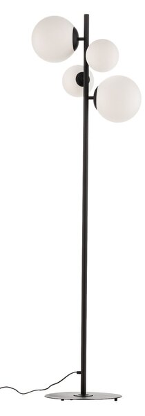 Lampa Podłogowa ALDEX, Dione, czarny, salon, szkło, nowoczesny