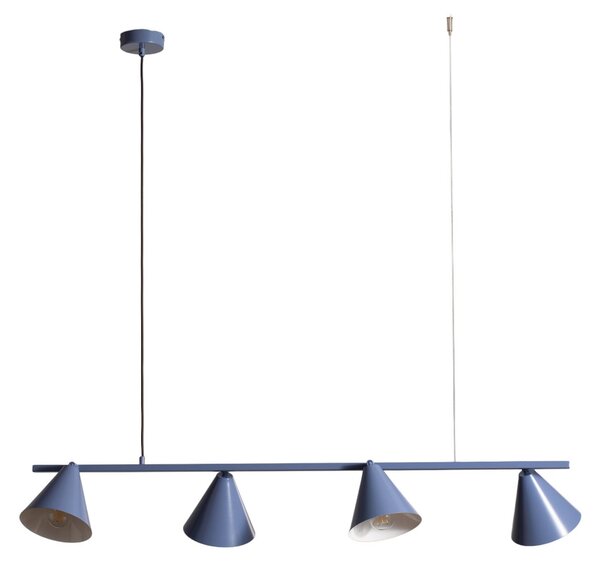 Lampa Wisząca ALDEX, Hängeleuchte Form 4, ściemnialny, niebieski, jadalnia, metal, nowoczesny