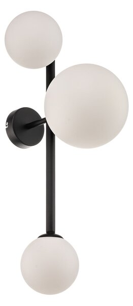 Lampa Ścienna ALDEX, Dione, ściemnialny, czarny, salon, szkło, nowoczesny