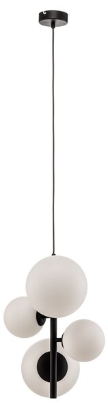 Lampa Wisząca ALDEX, Dione, ściemnialny, czarny, salon, szkło, nowoczesny