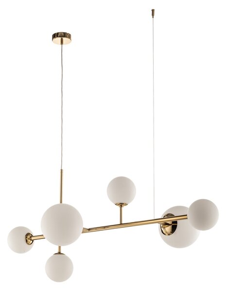 Lampa Wisząca ALDEX, Dione, ściemnialny, złoty | mosiężny, salon, metal, nowoczesny