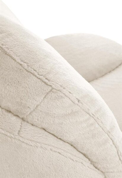 Designerski fotel wypoczynkowy krem | Umeblowana.com