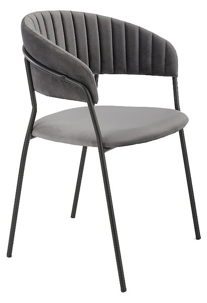 Szare nowoczesne krzesło - Eledis 4X