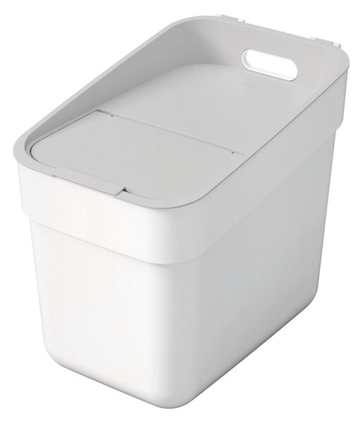 Biały kosz na śmieci do segregacji odpadów z plastiku z recyklingu 20 l Ready To Collect – Curver