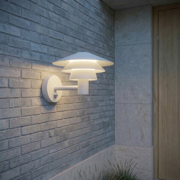 Zewnętrzna Lampa Lucande, Montaro, biały, aluminium, nowoczesny