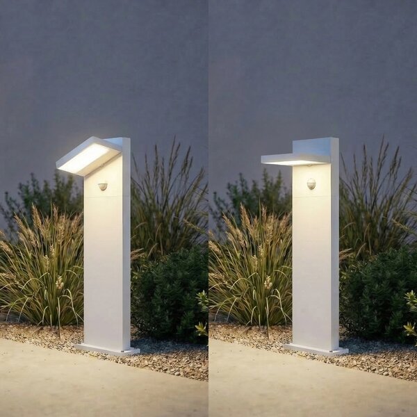 Zewnętrzna Lampa Lucande, Silvan, biały, aluminium, nowoczesny