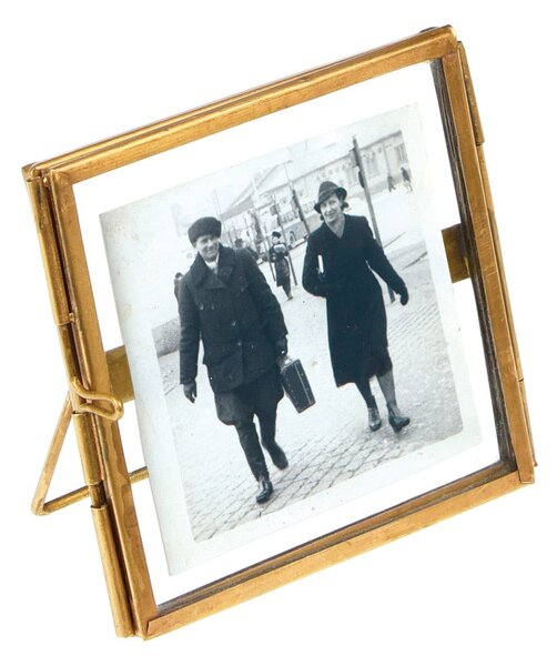 Metalowa ramka stojąca w kolorze złota 8x8 cm – Rex London