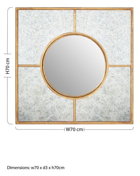 Lustro ścienne 70x70 cm Zariah – Premier Housewares
