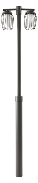 Zewnętrzna Lampa Lucande, Chandan, szary, metal, nowoczesny