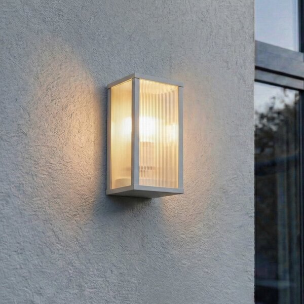 Zewnętrzna Lampa Lindby, Peldar, ściemnialny, szary, taras, aluminium, nowoczesny