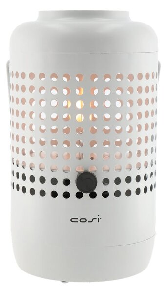 Jasnoszara lampa gazowa Cosi Drop, wys. 37 cm