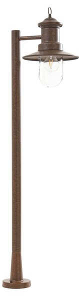 Zewnętrzna Lampa Lindby, Eloretta, ściemnialny, brąz rdzawy, taras, metal, dworkowy | rustykalny