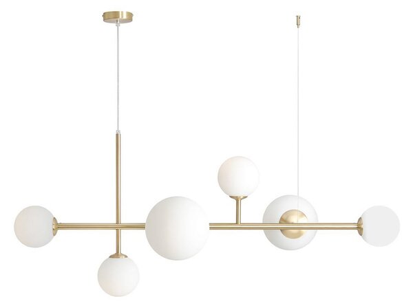 Lampa Wisząca ALDEX, Joel, ściemnialny, złoty | mosiężny, salon, metal