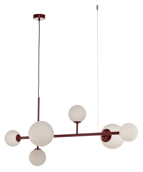 Lampa Wisząca ALDEX, Joel, ściemnialny, czerwony, jadalnia, metal, nowoczesny